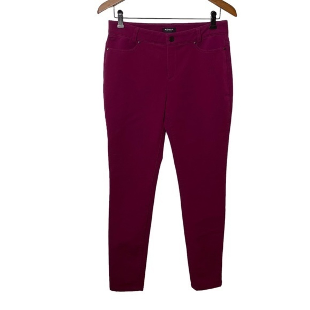 Worth New York Erin Ponte Pants Fuchsia NWT 4